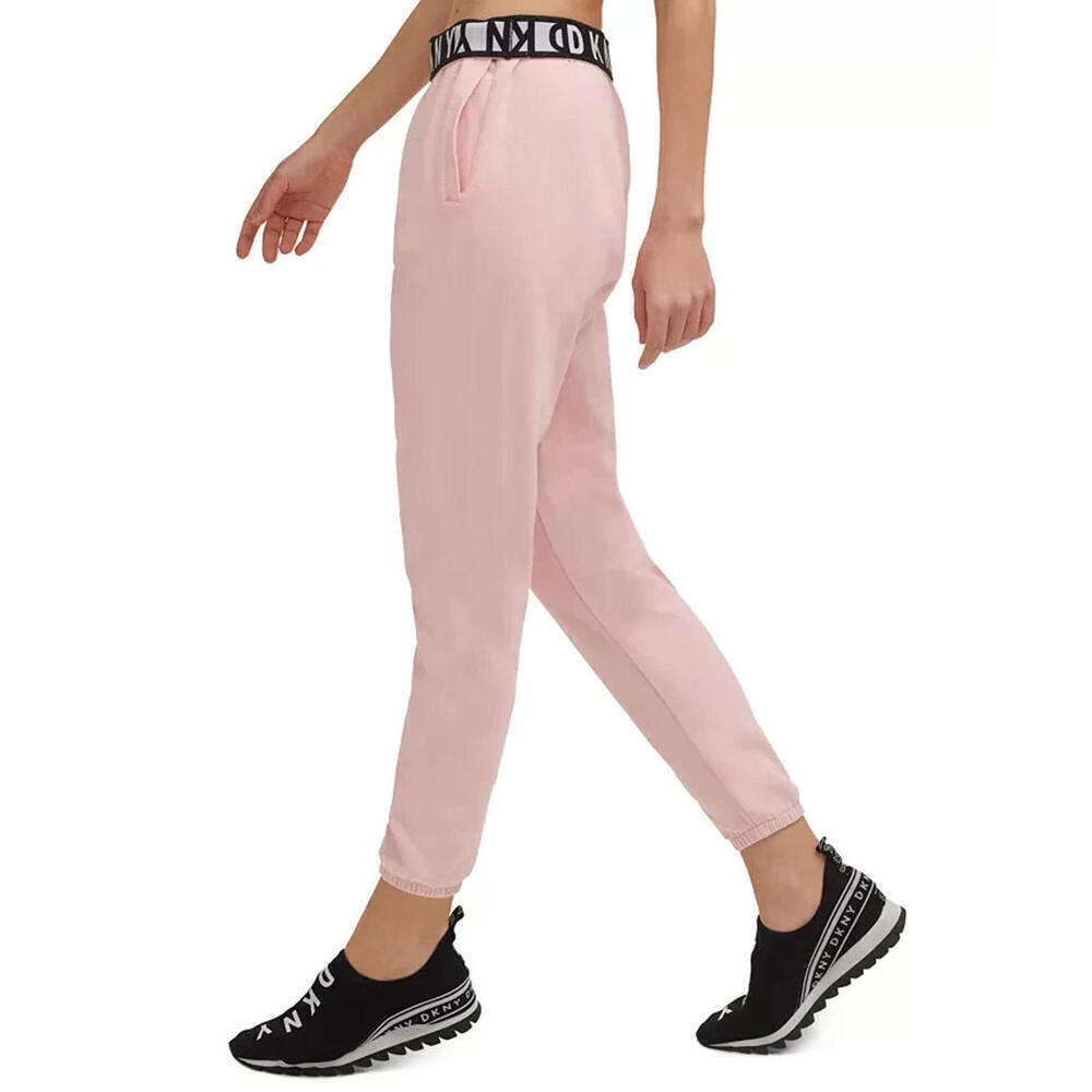 New DKNY Sport Women’s Cotton Jogger Pants, Color: Pink, Size: XL - Picture 4 of 4